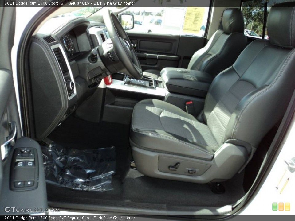 Dark Slate Gray Interior Front Seat for the 2011 Dodge Ram 1500 Sport R/T Regular Cab #76743665