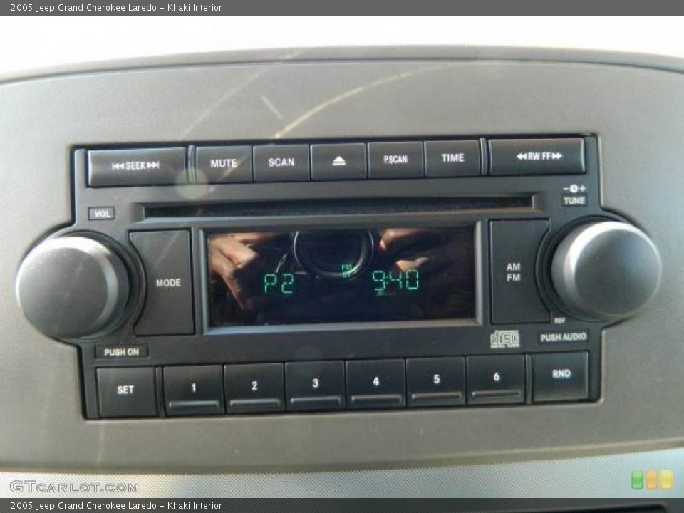 Khaki Interior Audio System for the 2005 Jeep Grand Cherokee Laredo #76743693