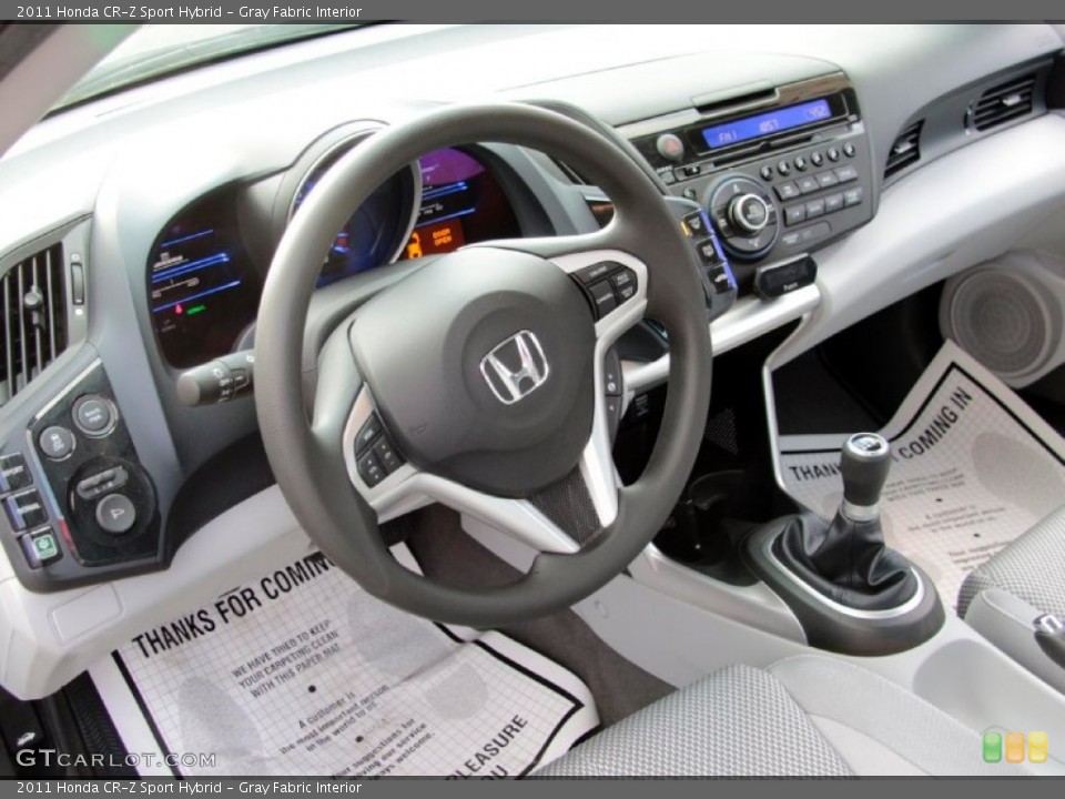 Gray Fabric Interior Dashboard for the 2011 Honda CR-Z Sport Hybrid #76744397