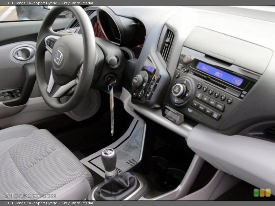 Gray Fabric Interior Controls for the 2011 Honda CR-Z Sport Hybrid #76744418