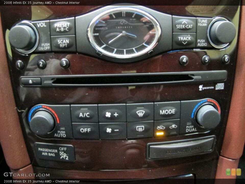 Chestnut Interior Controls for the 2008 Infiniti EX 35 Journey AWD #76746920