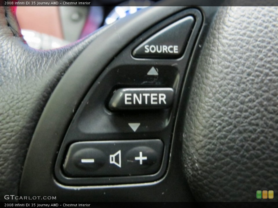 Chestnut Interior Controls for the 2008 Infiniti EX 35 Journey AWD #76747073