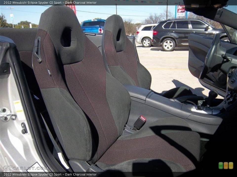 Dark Charcoal Interior Front Seat for the 2012 Mitsubishi Eclipse Spyder GS Sport #76748210