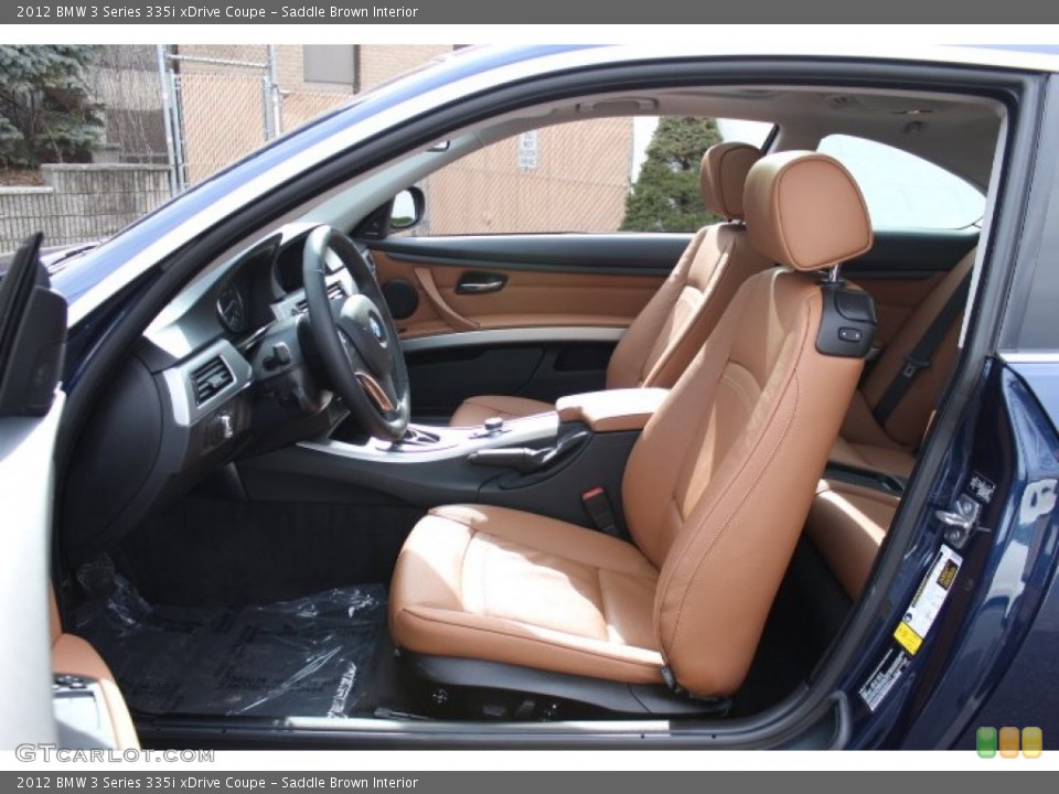Saddle Brown Interior Photo for the 2012 BMW 3 Series 335i xDrive Coupe #76749506