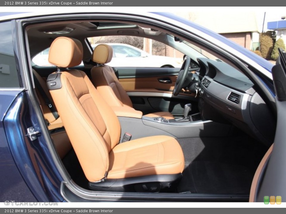 Saddle Brown Interior Photo for the 2012 BMW 3 Series 335i xDrive Coupe #76749727