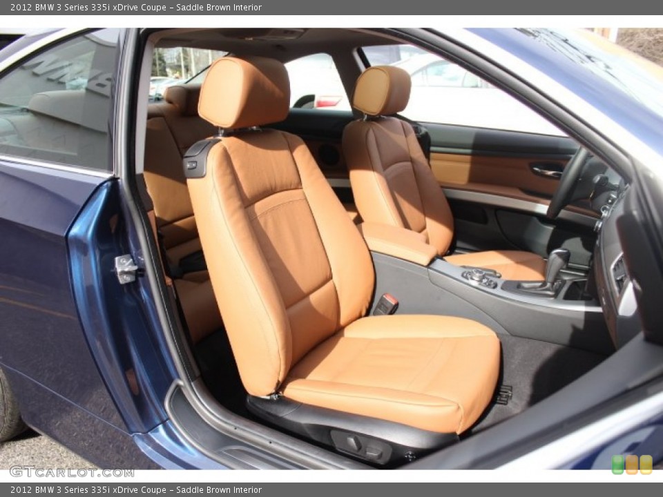 Saddle Brown Interior Front Seat for the 2012 BMW 3 Series 335i xDrive Coupe #76749746