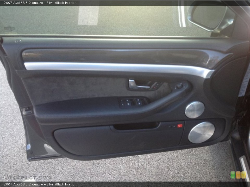 Silver/Black Interior Door Panel for the 2007 Audi S8 5.2 quattro #76749753