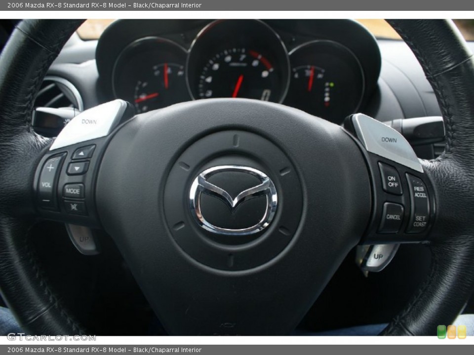 Black/Chaparral Interior Steering Wheel for the 2006 Mazda RX-8  #76751892