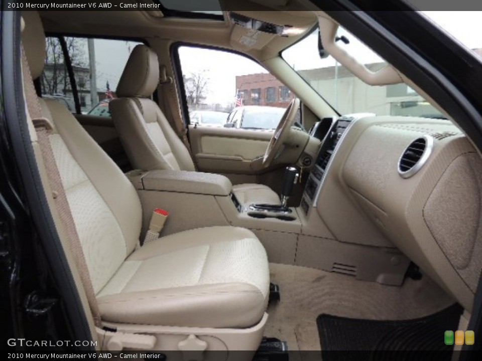 Camel Interior Front Seat for the 2010 Mercury Mountaineer V6 AWD #76752560