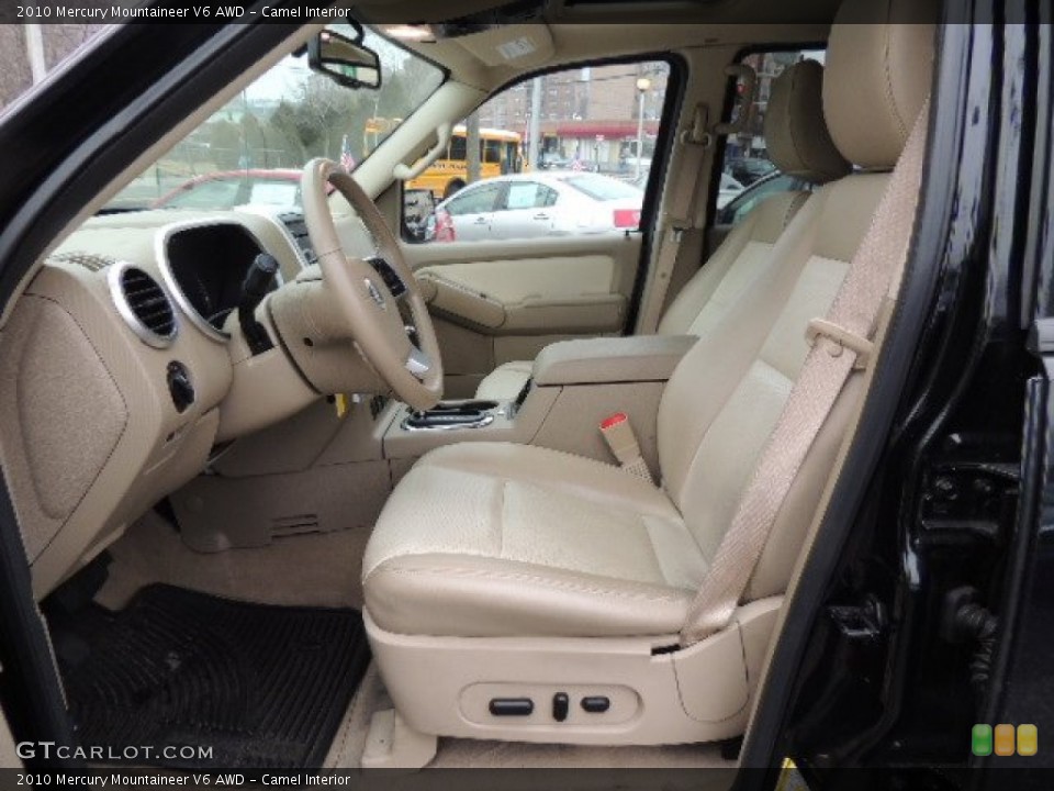 Camel Interior Front Seat for the 2010 Mercury Mountaineer V6 AWD #76752664