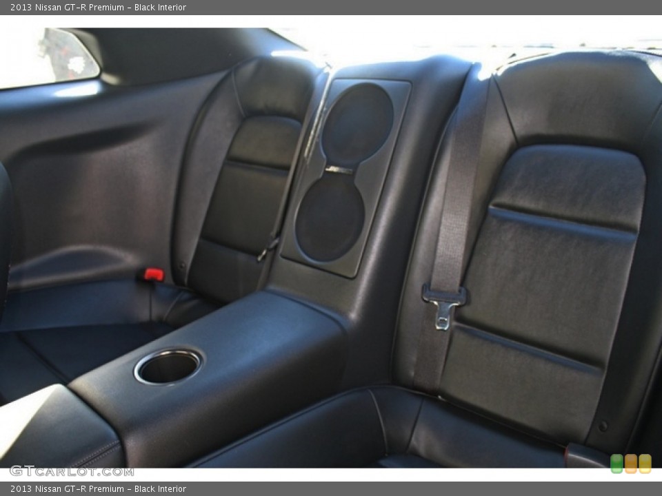 Black Interior Rear Seat for the 2013 Nissan GT-R Premium #76754792