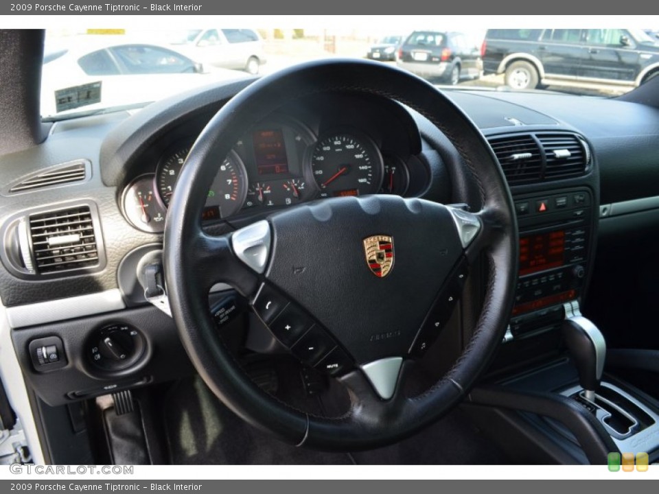 Black Interior Steering Wheel for the 2009 Porsche Cayenne Tiptronic #76754971