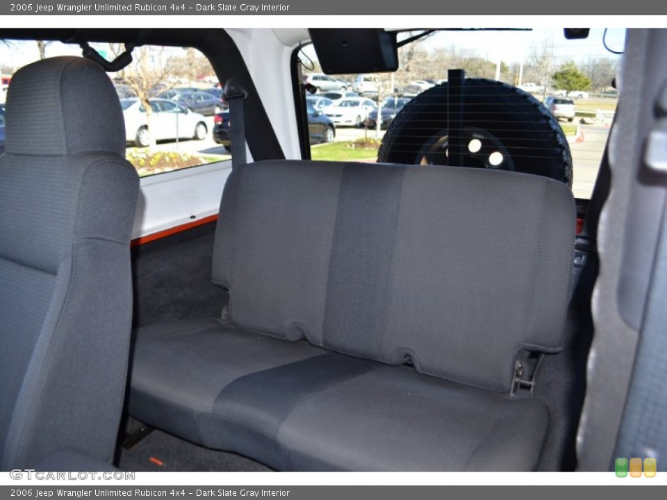 Dark Slate Gray Interior Rear Seat for the 2006 Jeep Wrangler Unlimited Rubicon 4x4 #76755536