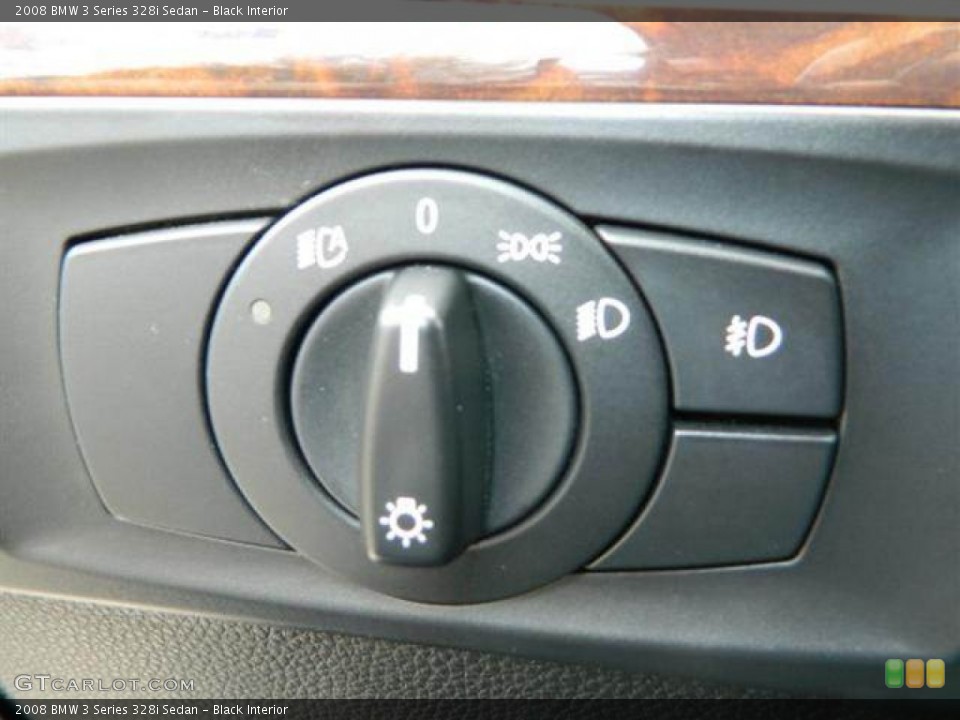 Black Interior Controls for the 2008 BMW 3 Series 328i Sedan #76756346