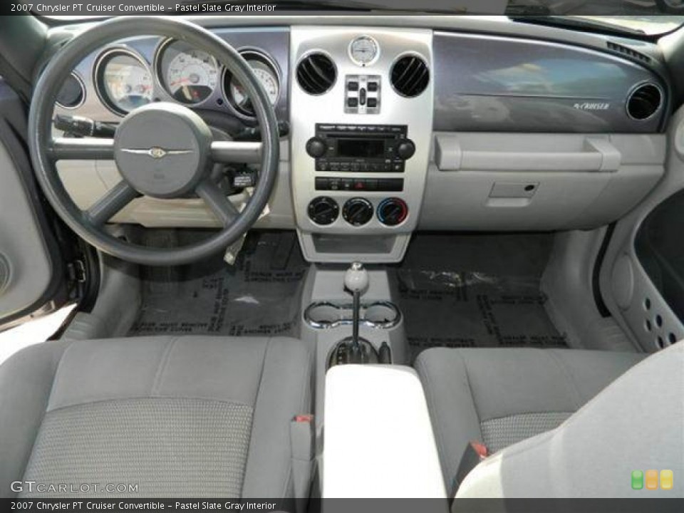 Pastel Slate Gray Interior Dashboard for the 2007 Chrysler PT Cruiser Convertible #76758668