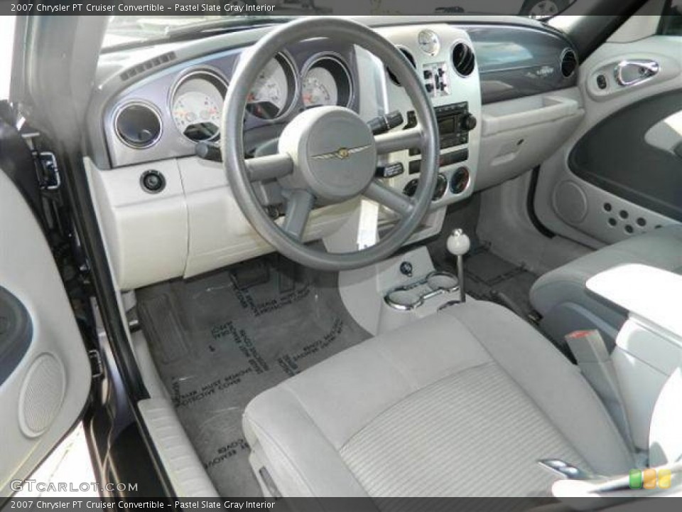 Pastel Slate Gray Interior Prime Interior for the 2007 Chrysler PT Cruiser Convertible #76758674