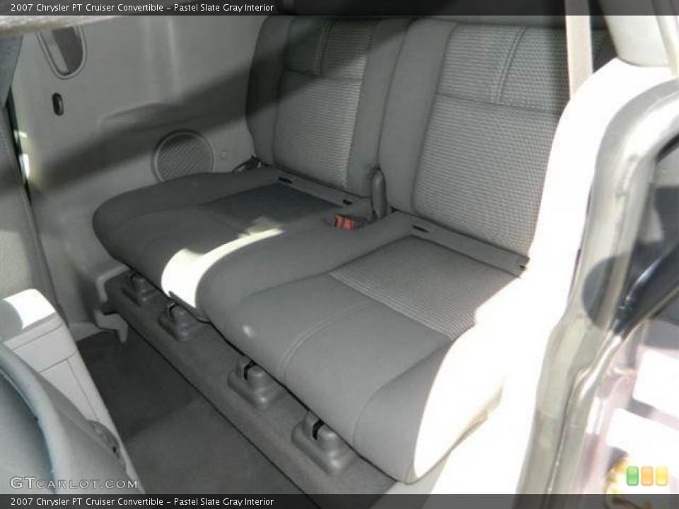 Pastel Slate Gray Interior Rear Seat for the 2007 Chrysler PT Cruiser Convertible #76758677