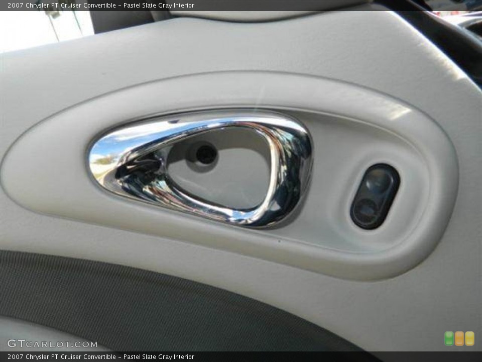 Pastel Slate Gray Interior Controls for the 2007 Chrysler PT Cruiser Convertible #76758686