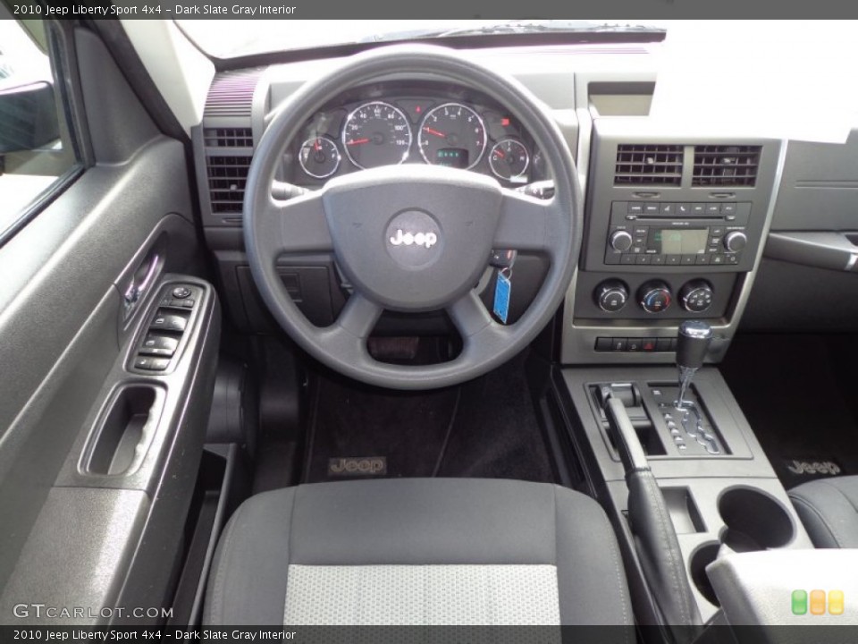 Dark Slate Gray Interior Dashboard for the 2010 Jeep Liberty Sport 4x4 #76760690