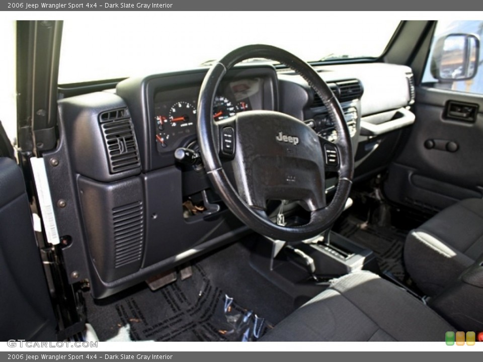 Dark Slate Gray Interior Prime Interior for the 2006 Jeep Wrangler Sport 4x4 #76761248