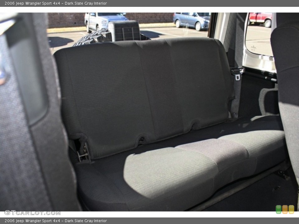 Dark Slate Gray Interior Rear Seat for the 2006 Jeep Wrangler Sport 4x4 #76761461