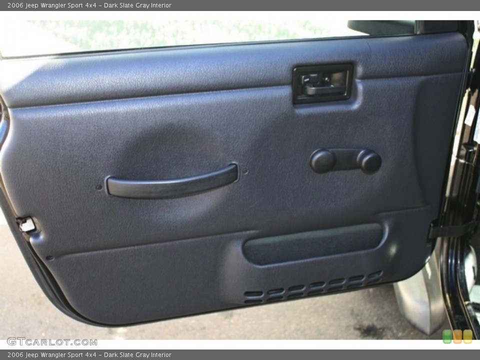 Dark Slate Gray Interior Door Panel for the 2006 Jeep Wrangler Sport 4x4 #76761638