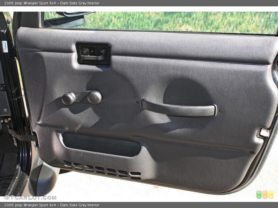 Dark Slate Gray Interior Door Panel for the 2006 Jeep Wrangler Sport 4x4 #76761659