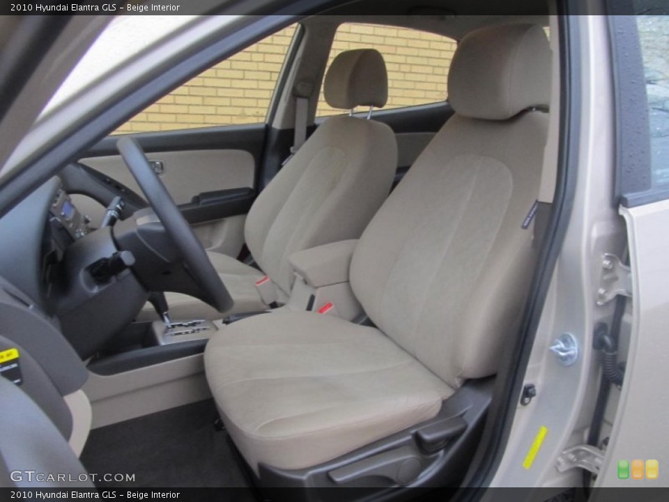 Beige Interior Front Seat for the 2010 Hyundai Elantra GLS #76761708