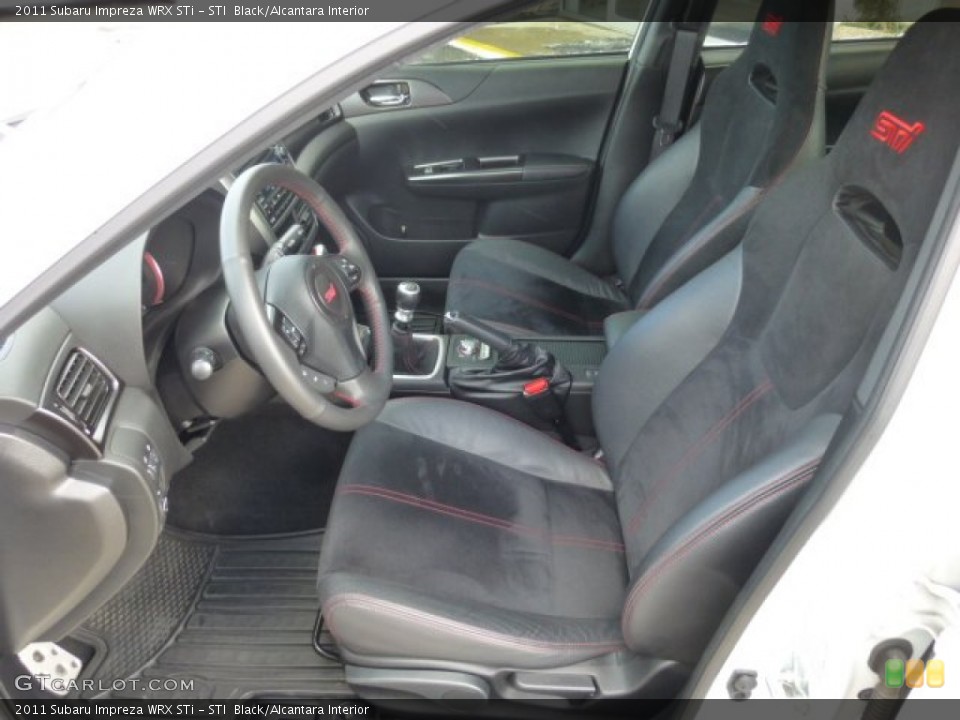 STI  Black/Alcantara Interior Front Seat for the 2011 Subaru Impreza WRX STi #76763219
