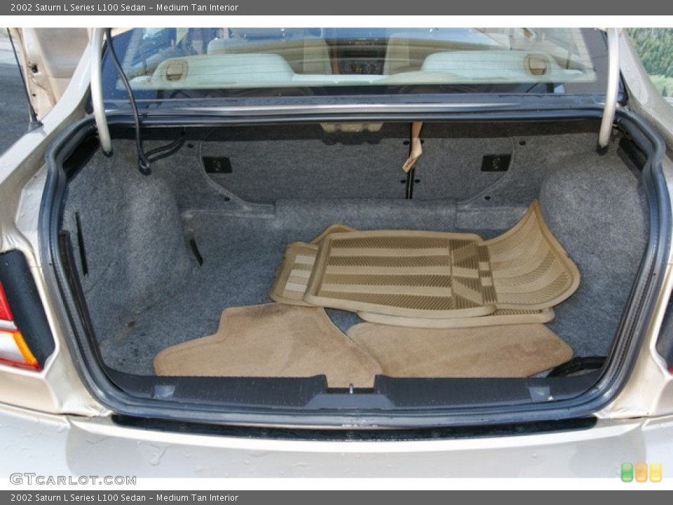 Medium Tan Interior Trunk for the 2002 Saturn L Series L100 Sedan #76763576