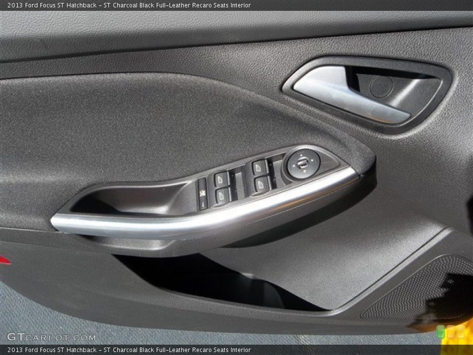 ST Charcoal Black Full-Leather Recaro Seats Interior Door Panel for the 2013 Ford Focus ST Hatchback #76763617
