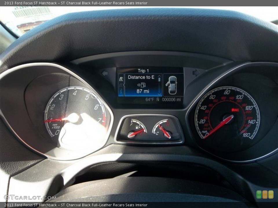 ST Charcoal Black Full-Leather Recaro Seats Interior Gauges for the 2013 Ford Focus ST Hatchback #76763783