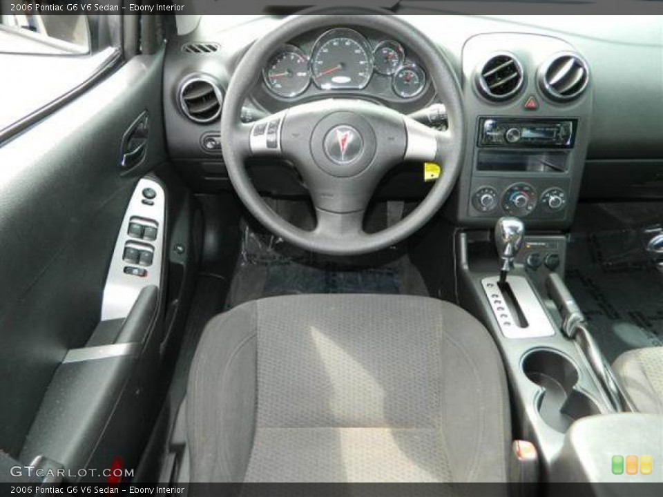 Ebony Interior Dashboard for the 2006 Pontiac G6 V6 Sedan #76764899