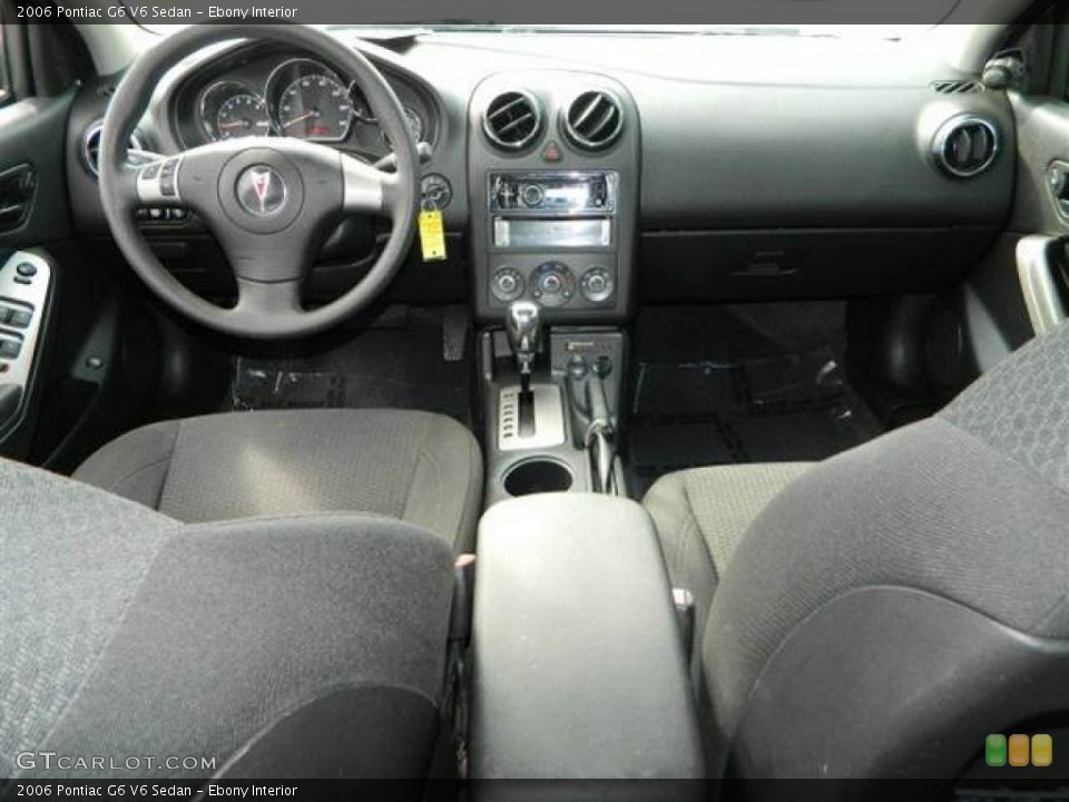 Ebony Interior Dashboard for the 2006 Pontiac G6 V6 Sedan #76764917