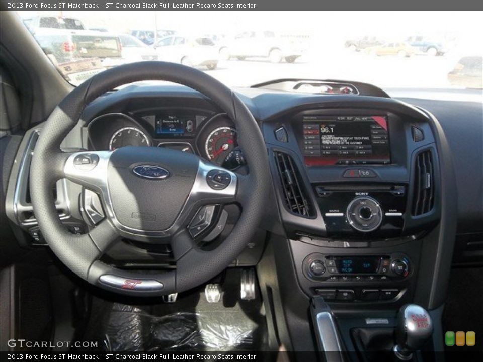 ST Charcoal Black Full-Leather Recaro Seats Interior Dashboard for the 2013 Ford Focus ST Hatchback #76767407