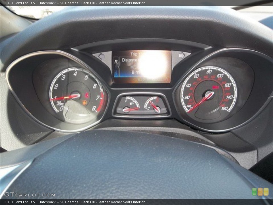 ST Charcoal Black Full-Leather Recaro Seats Interior Gauges for the 2013 Ford Focus ST Hatchback #76767437