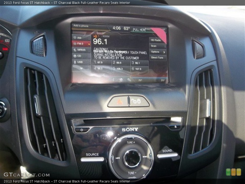 ST Charcoal Black Full-Leather Recaro Seats Interior Controls for the 2013 Ford Focus ST Hatchback #76767440
