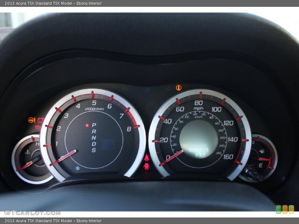 Ebony Interior Gauges for the 2013 Acura TSX  #76774544