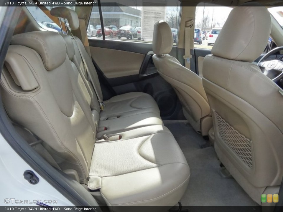 Sand Beige Interior Rear Seat for the 2010 Toyota RAV4 Limited 4WD #76774981