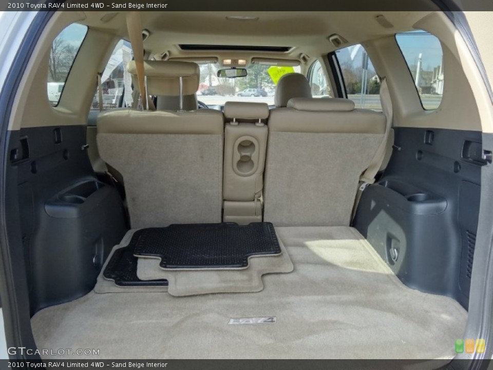 Sand Beige Interior Trunk for the 2010 Toyota RAV4 Limited 4WD #76775006