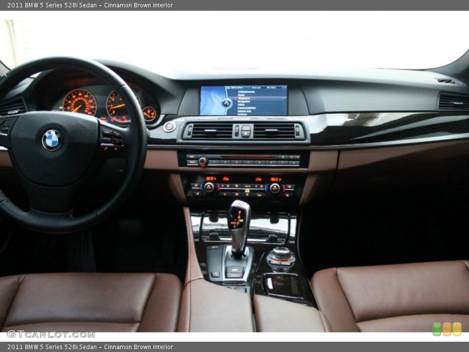 Cinnamon Brown Interior Dashboard for the 2011 BMW 5 Series 528i Sedan #76775111