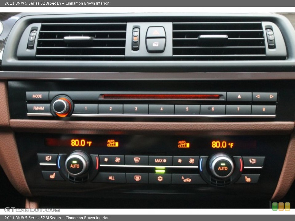 Cinnamon Brown Interior Controls for the 2011 BMW 5 Series 528i Sedan #76775132