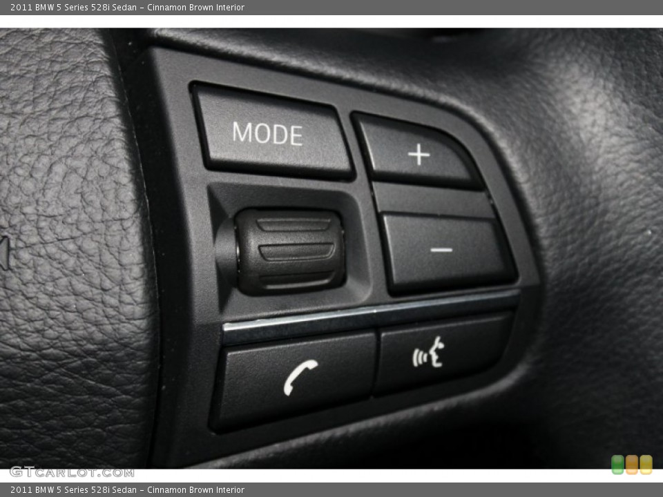 Cinnamon Brown Interior Controls for the 2011 BMW 5 Series 528i Sedan #76775227
