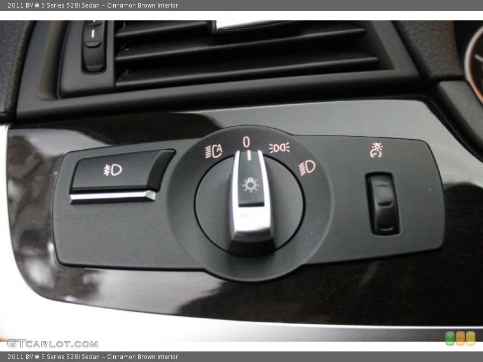 Cinnamon Brown Interior Controls for the 2011 BMW 5 Series 528i Sedan #76775246