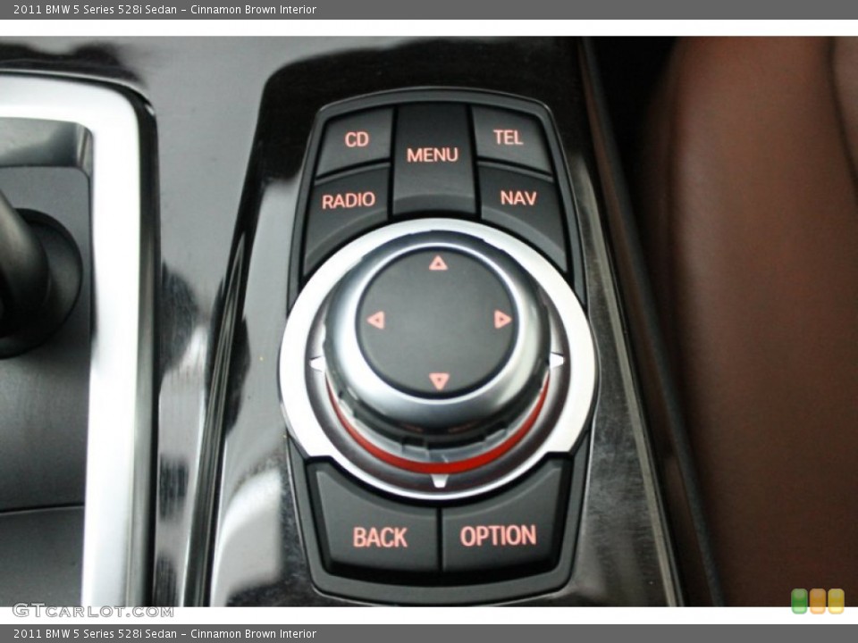 Cinnamon Brown Interior Controls for the 2011 BMW 5 Series 528i Sedan #76775268