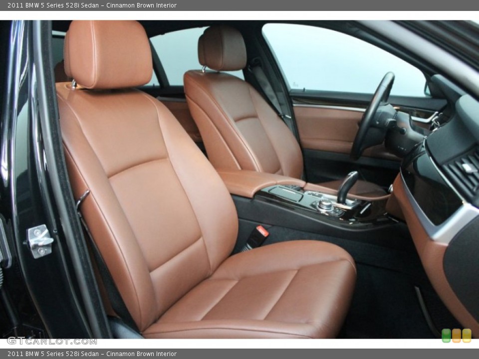 Cinnamon Brown Interior Front Seat for the 2011 BMW 5 Series 528i Sedan #76775313