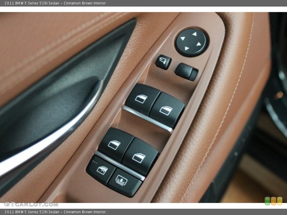 Cinnamon Brown Interior Controls for the 2011 BMW 5 Series 528i Sedan #76775390