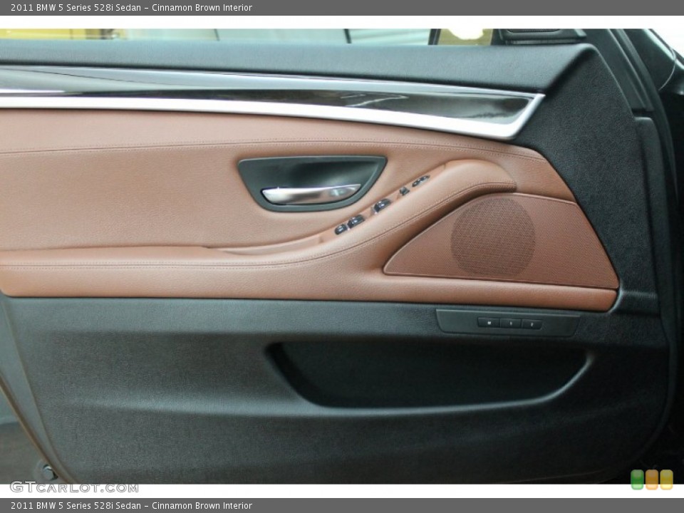Cinnamon Brown Interior Door Panel for the 2011 BMW 5 Series 528i Sedan #76775462