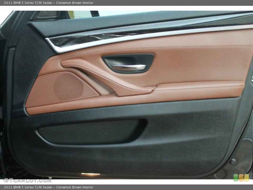 Cinnamon Brown Interior Door Panel for the 2011 BMW 5 Series 528i Sedan #76775486