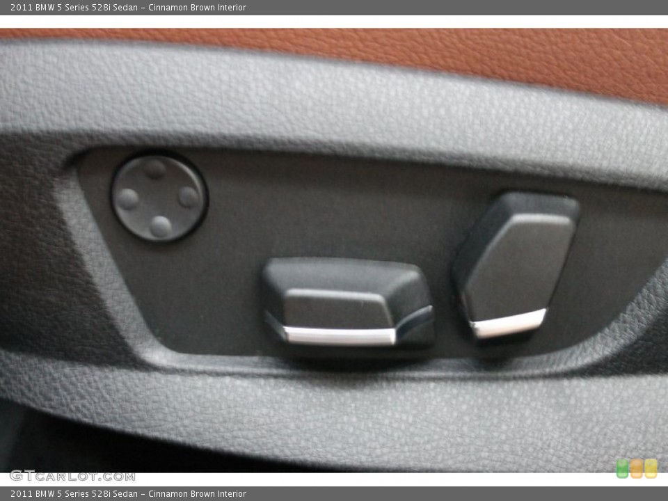 Cinnamon Brown Interior Controls for the 2011 BMW 5 Series 528i Sedan #76775557